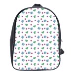White Milk Hearts School Bag (Large) Front