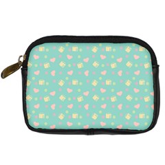 Teal Milk Hearts Digital Camera Cases by snowwhitegirl