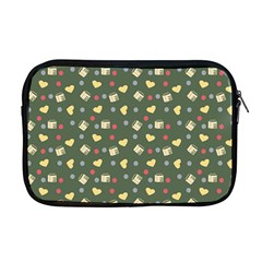 Green Milk Hearts Apple Macbook Pro 17  Zipper Case by snowwhitegirl