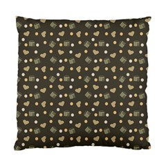 Charcoal Grey  Milk Hearts Standard Cushion Case (One Side)