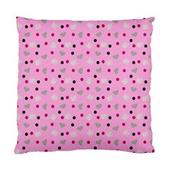 Pink Milk Hearts Standard Cushion Case (one Side)