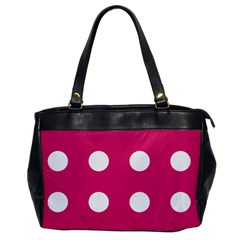 Pink Dot Office Handbags by snowwhitegirl