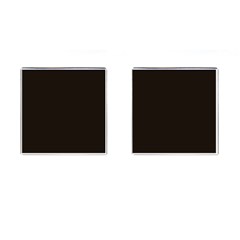 Dark Brown Cufflinks (square) by snowwhitegirl