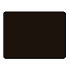 Dark Brown Double Sided Fleece Blanket (small) 