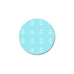 Aqua Anchor Golf Ball Marker by snowwhitegirl