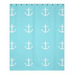 Aqua Anchor Shower Curtain 60  X 72  (medium) 