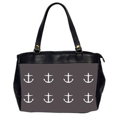 Grey Anchors Office Handbags (2 Sides) 