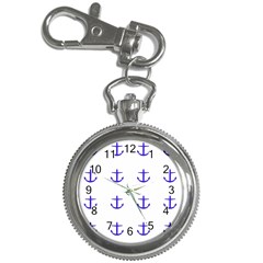 Royal Anchors On White Key Chain Watches