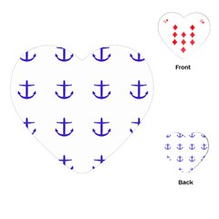 Royal Anchors On White Playing Cards (heart) 