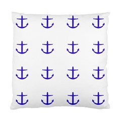 Royal Anchors On White Standard Cushion Case (two Sides)