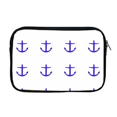 Royal Anchors On White Apple Macbook Pro 17  Zipper Case by snowwhitegirl