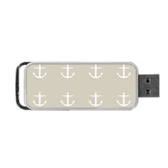 Lt Grey Anchors Portable Usb Flash (two Sides)