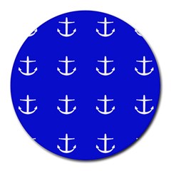 Royal Anchors Round Mousepads