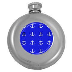 Royal Anchors Round Hip Flask (5 Oz) by snowwhitegirl