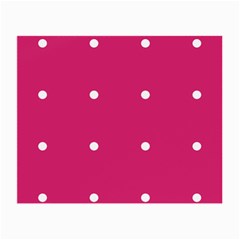 Small Pink Dot Small Glasses Cloth (2-side) by snowwhitegirl