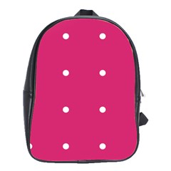 Small Pink Dot School Bag (large)