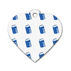 Milk Carton Dog Tag Heart (two Sides) by snowwhitegirl