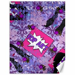 Purple Retro Pop Canvas 18  X 24   by snowwhitegirl