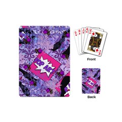 Purple Retro Pop Playing Cards (mini) 