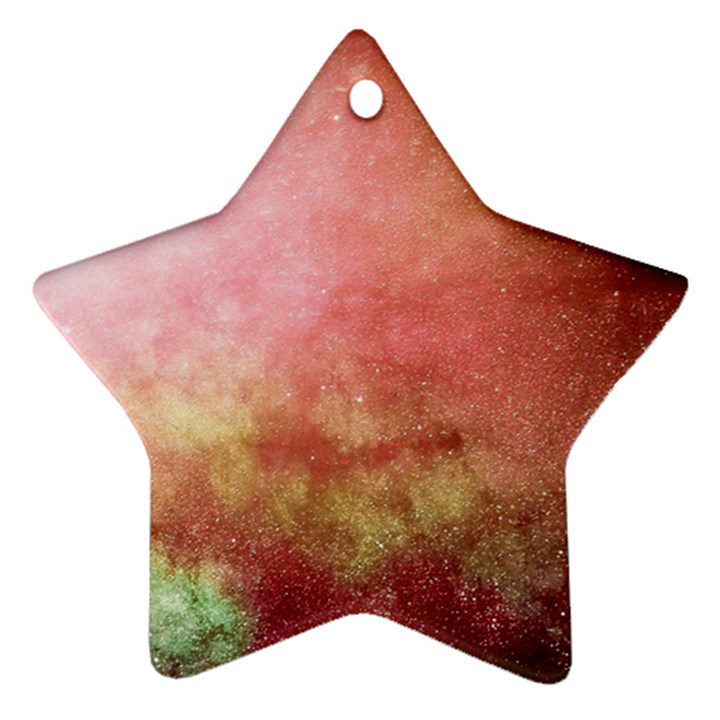 Galaxy Red Star Ornament (Two Sides)
