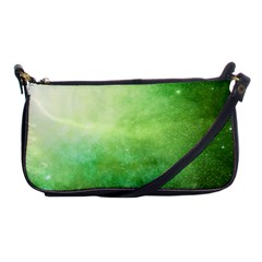 Galaxy Green Shoulder Clutch Bag by snowwhitegirl