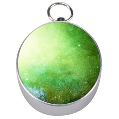 Galaxy Green Silver Compasses