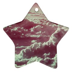 In The Clouds Pink Star Ornament (two Sides)