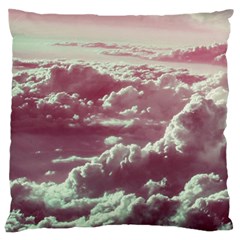 In The Clouds Pink Large Cushion Case (two Sides)