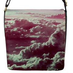 In The Clouds Pink Flap Messenger Bag (s)