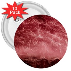 Red  Ocean Splash 3  Buttons (10 Pack) 