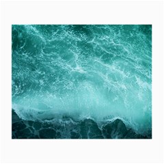 Green Ocean Splash Small Glasses Cloth