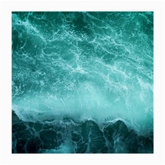 Green Ocean Splash Medium Glasses Cloth (2-side) by snowwhitegirl