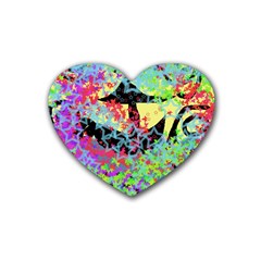 Wow Heart Coaster (4 Pack)  by snowwhitegirl