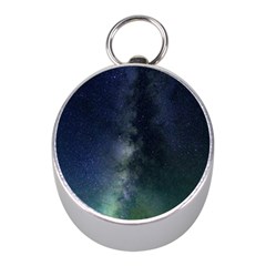 Galaxy Sky Mini Silver Compasses by snowwhitegirl