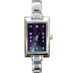 Galaxy Sky Purple Rectangle Italian Charm Watch