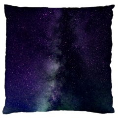 Galaxy Sky Purple Large Flano Cushion Case (two Sides)