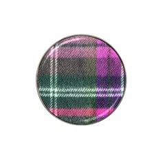 Pink Plaid Flannel Hat Clip Ball Marker (4 Pack)