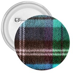 Blue Plaid Flannel 3  Buttons