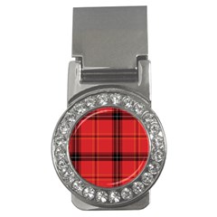 Red Plaid Money Clips (cz) 