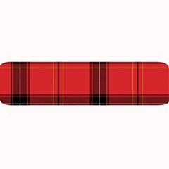 Red Plaid Large Bar Mats