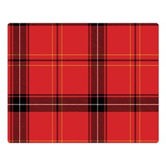 Red Plaid Double Sided Flano Blanket (large) 