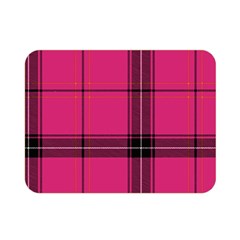 Dark Pink Plaid Double Sided Flano Blanket (mini) 