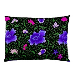 Blue  Japan Floral Pillow Case (two Sides)