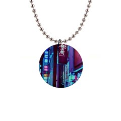 Japan City Button Necklaces