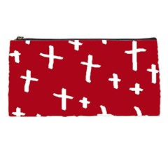 Red White Cross Pencil Cases by snowwhitegirl