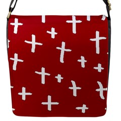 Red White Cross Flap Messenger Bag (s)