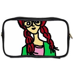 Nerdy Girl Toiletries Bag (two Sides)