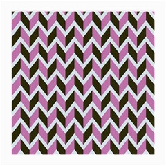 Zigzag Chevron Pattern Pink Brown Medium Glasses Cloth