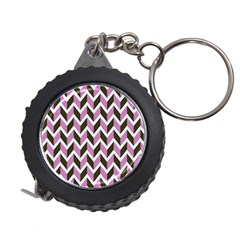 Zigzag Chevron Pattern Pink Brown Measuring Tape