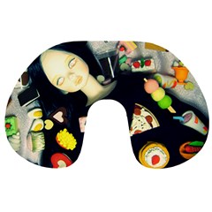 Food Travel Neck Pillows by snowwhitegirl